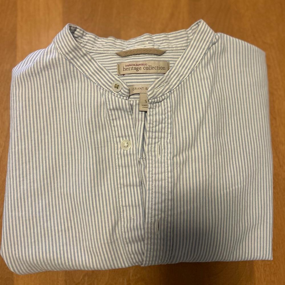 Mandarin Collar Shirt | Banana Republic